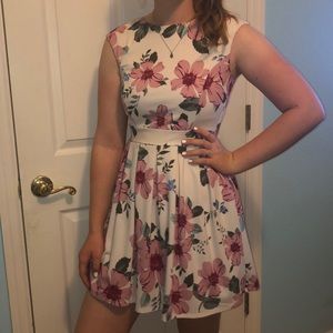 Floral Honey and Rosie pleated dress